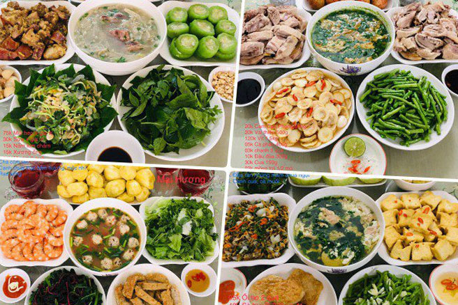 Tham khảo 30 mâm cơm mùa dịch đủ dưỡng chất