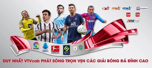 VTVcab là đơn vị duy nhất phát sóng trọn vẹn các giải bóng đá vô địch quốc gia hàng đầu thế giới.