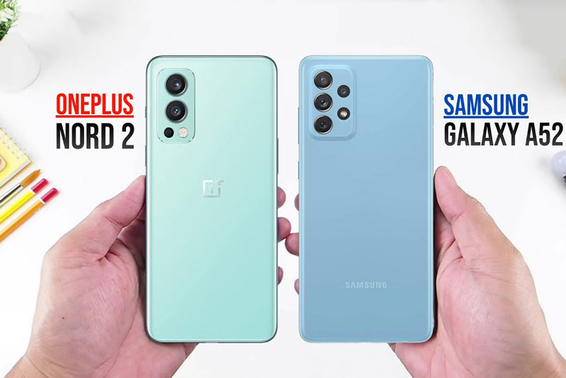 So sánh OnePlus Nord 2 5G với Samsung Galaxy A52 5G