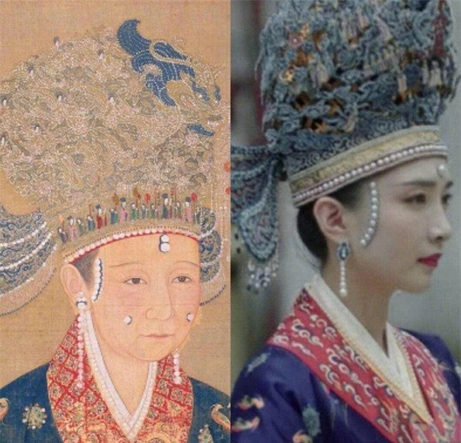 Chiếc mũ đội đầu hoành tráng của Trương Quý phi trong "Thanh Bình Nhạc" liệu có thật sự tồn tại, câu trả lời sẽ - Ảnh 12. Chiếc mũ đội đầu hoành tráng của Trương Quý phi trong "Thanh Bình Nhạc" liệu có thật sự tồn tại, câu trả lời sẽ - Ảnh 12.
