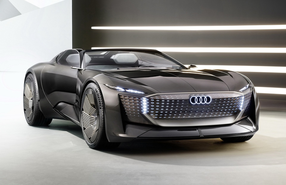 Cận cảnh Audi Skysphere Concept có thể thay đổi trục cơ sở theo ý muốn