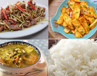 Thực đơn cơm chiều: 3 món cho gia đình 4 người