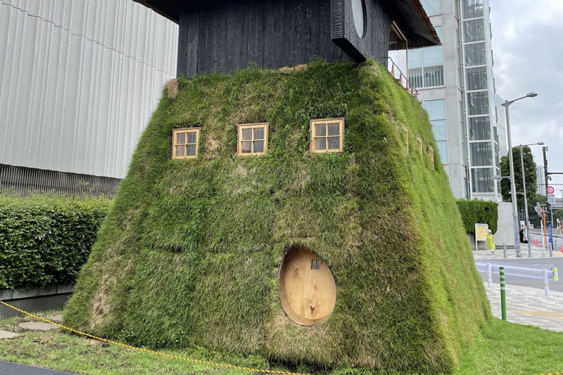 Độc đáo Trà thất làm bằng cỏ tại Nhật Bản