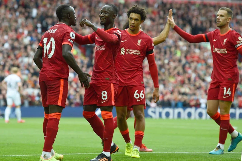 5. Liverpool (tỷ lệ: 9/1).