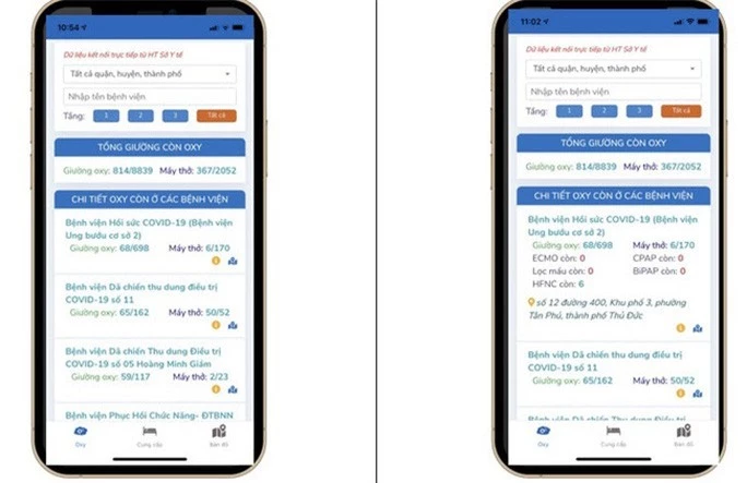 TP HCM triển khai ứng dụng hỗ trợ tìm giường Oxy cho F0 - Ảnh 1.