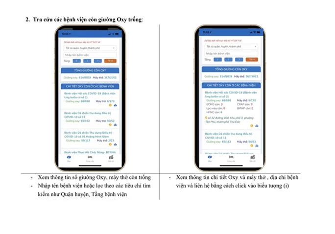 TP HCM triển khai ứng dụng hỗ trợ tìm giường Oxy cho F0 - Ảnh 3.