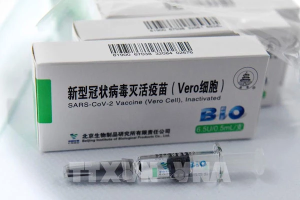 Vaccine ngừa COVID-19 của Sinopharm. Ảnh: AFP/TTXVN.