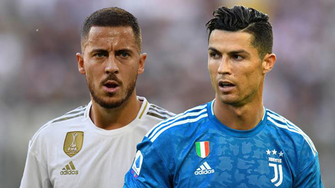 Juventus nhắm Hazard thay Ronaldo