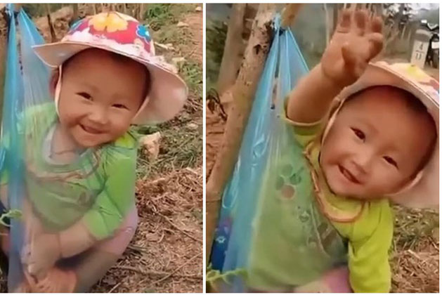 Gặp nụ cười xinh xắn "vạn người mê" của em bé ven đường, thanh niên suýt khóc khi nhìn xuống chân em