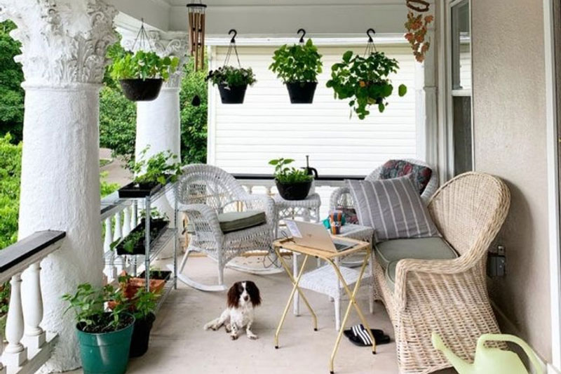 "Hô biến" khu vực ban công thành những tác phẩm nghệ thuật đầy sáng tạo