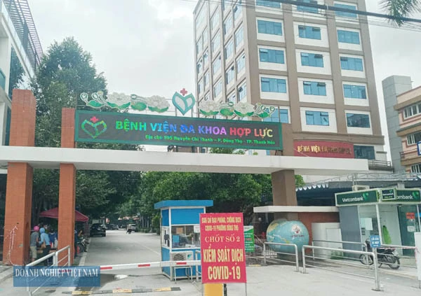 Phong tỏa toàn bộ Bệnh viện Đa khoa Hợp Lực (TP Thanh Hóa).