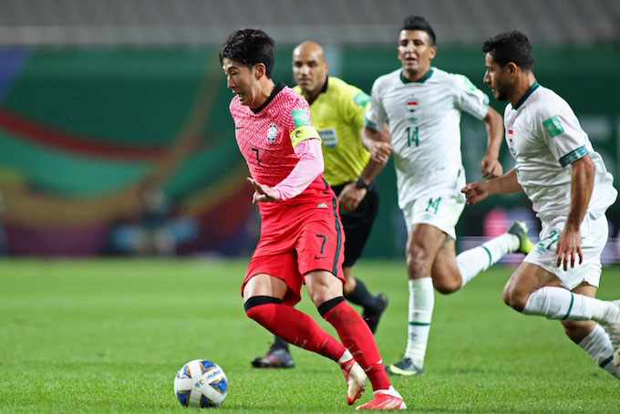 Son Heung Min tịt ngòi, Hàn Quốc mất điểm trước Iraq