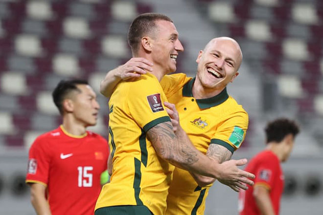 Kết quả, BXH vòng loại World Cup 2022 khu vực châu Á: Nhật Bản thua sốc, Australia ‘vùi dập Trung Quốc