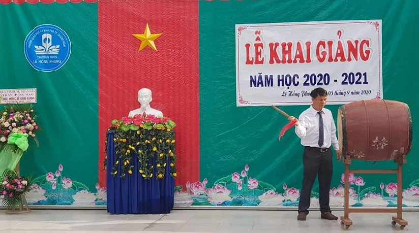 Năm nay Quảng Ngãi chỉ tổ chức khai giảng năm học tại một điểm Trường THCS Lê Hồng Phong