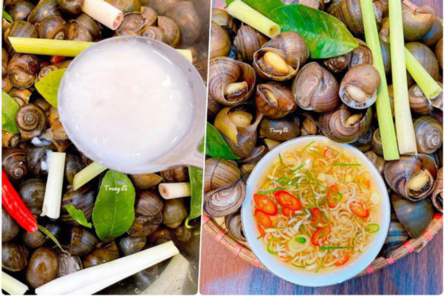 Luộc ốc, mẹ đảm mách cho thêm một thìa này ốc thơm nức không hề còn mùi tanh