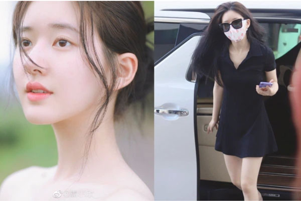 Triệu Lộ Tư mặc váy ngắn đi làm, nhìn kỹ mới thấy eo thon gọn còn đôi chân thì nhỏ xíu