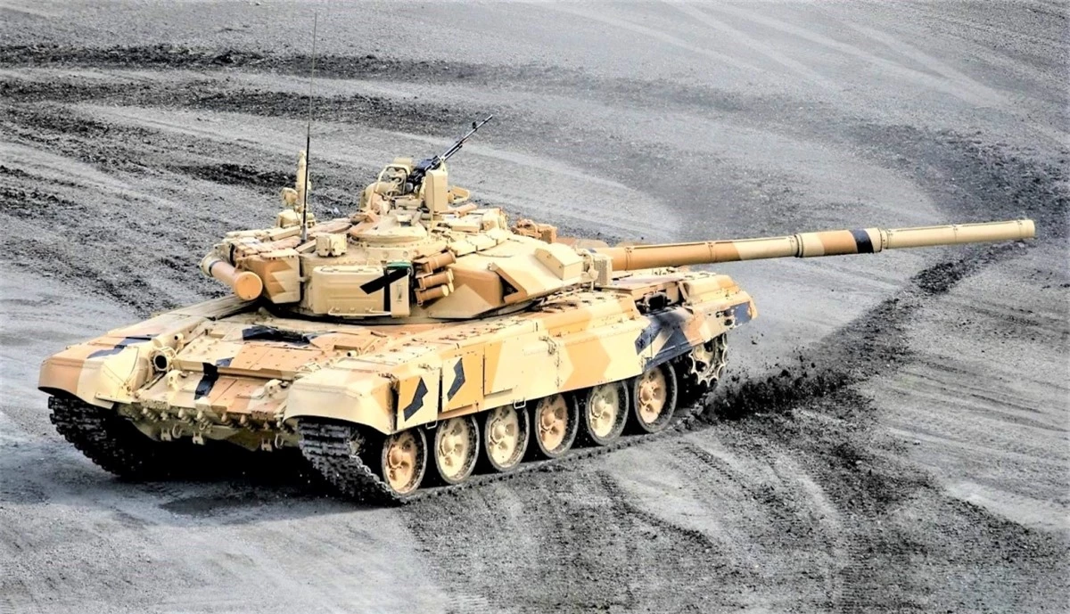 Quân đội Ấn Độ được trang bị một số lượng lớn xe tăng chiến đấu chủ lực của Nga. Nguồn: defencexp.com