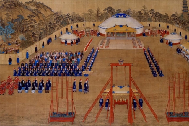 Phóng to 10 lần tranh vẽ bữa tiệc của Càn Long, cư dân mạng Trung Quốc không tin vào mắt mình: Thật là to gan