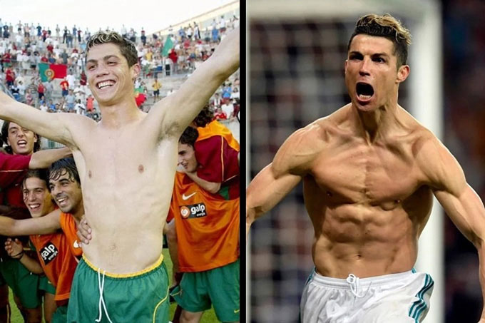 Ronaldo, Rashford & những cầu thủ lột xác về ngoại hình