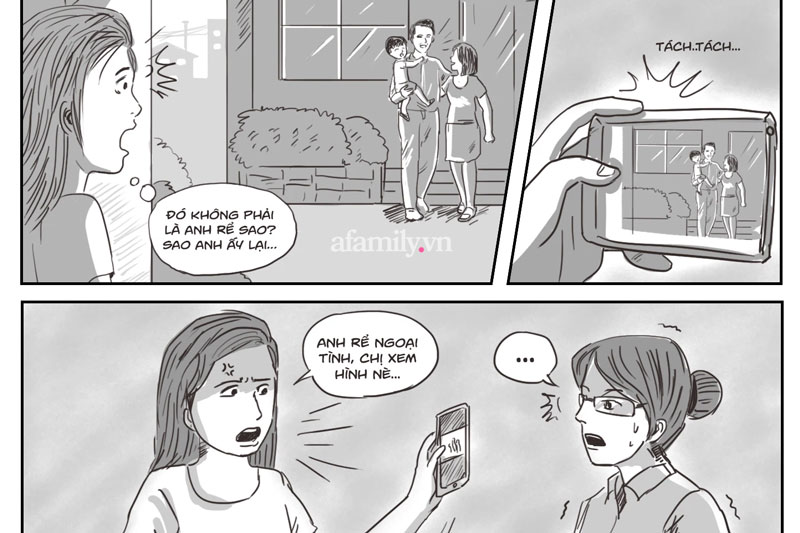 Phát hiện anh rể "mờ ám" với cô hàng xóm, tôi chụp ảnh cho chị gái xem, ngờ đâu chị xóa ngay tấm ảnh