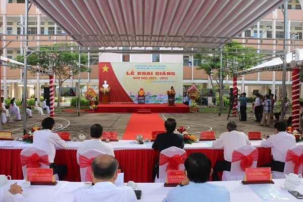 Sáng 5/9, An Giang tổ chức buổi lễ khai giảng bằng hình thức trực tuyến.