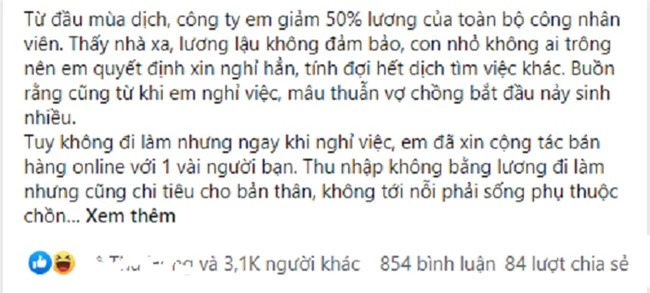 Chồng mắng "rời tôi ra cô chỉ chết đói" nhưng phản ứng của vợ lại khiến anh ngây người, sốc hơn là tuyên bố ngay sau đó - Ảnh 1.