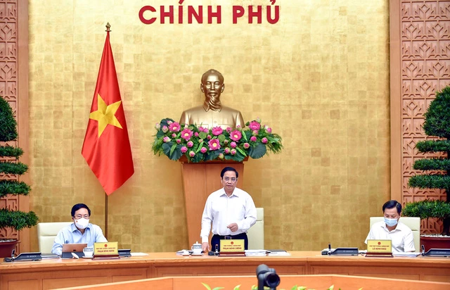 Thủ tướng Phạm Minh Chính: Kiểm soát tốt dịch bệnh là yếu tố quyết định phục hồi kinh tế - Ảnh: VGP/Nhật Bắc Thủ tướng Phạm Minh Chính: Kiểm soát tốt dịch bệnh là yếu tố quyết định phục hồi kinh tế - Ảnh: VGP/Nhật Bắc