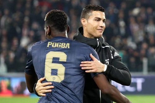 Pogba nịnh đàn anh Ronaldo
