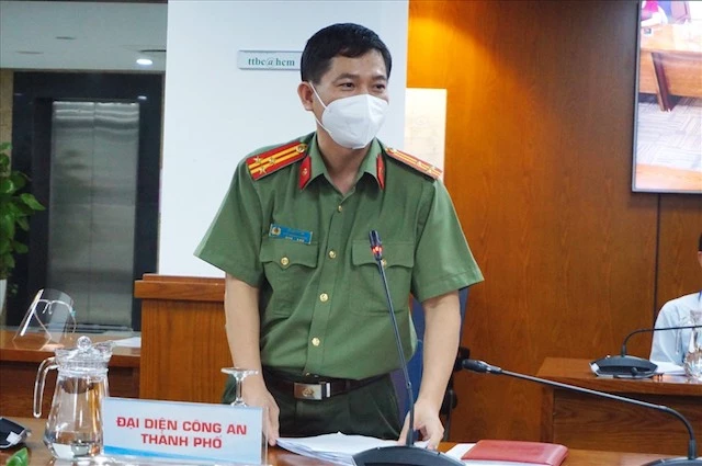 Thượng tá Lê Mạnh Hà, Phó phòng Tham mưu Công an TP Hồ Chí Minh.