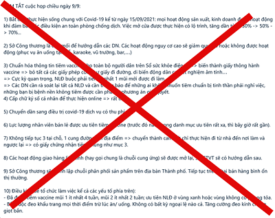 Hà Nội khuyến cáo không chia sẻ tin giả “sống chung với COVID-19 từ 15/9"