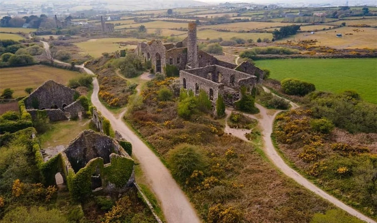 South Wheal Frances - một di tích nổi tiếng tại Camborne, Anh. Nguồn: Instagram