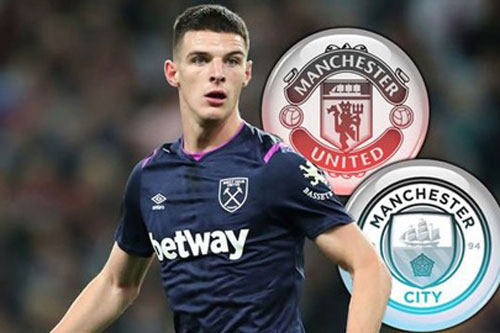 Man City sẵn sàng tranh giành Rice với Man Utd để có người thay Fernandinho