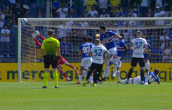 Inter bị Sampdoria cắt mạch thắng tại Serie A 