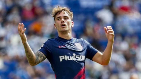 Thống kê tệ hại của Griezmann trong ngày đầu trở lại Atletico