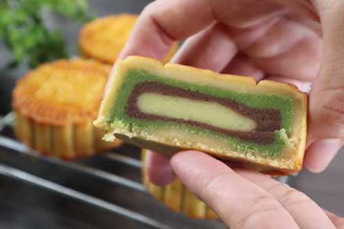 Hướng dẫn làm bánh trung thu nhân đậu xanh 3 lớp bằng nồi chiên không dầu