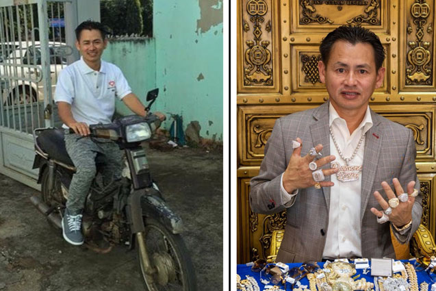 "Ông trùm kim hoàn" Johnny Đặng khoe ảnh thuở hàn vi chạy xe ôm ở Việt Nam?