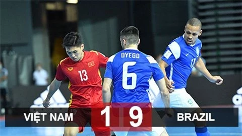 Kết quả ĐT futsal Việt Nam 1-9 ĐT futsal Brazil: Đối thủ quá đẳng cấp