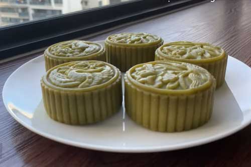 Hướng dẫn làm bánh trung thu matcha đậu xanh