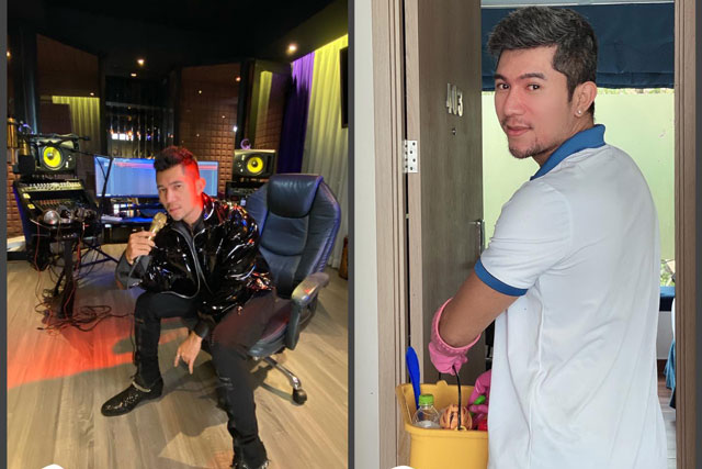 Lương Bằng Quang tự so sánh ảnh trước và sau khi làm nhân viên dọn vệ sinh, tiết lộ đang bị nhiều người xa cách