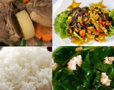 Thực đơn cơm chiều: Toàn món hấp dẫn