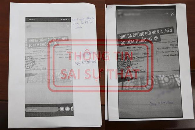 Người đăng tin được tiêm vaccine COVID-19 nhờ "ba chồng quyền lực" bị phạt 7,5 triệu đồng
