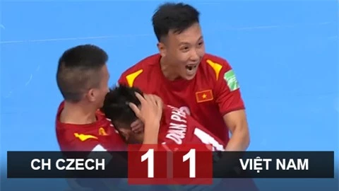 Kết quả futsal Việt Nam 1-1 CH Czech 