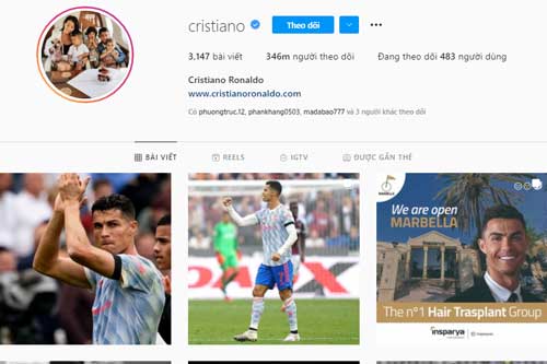 Top 10 tài khoản Instagram có lượt theo dõi 'khủng' nhất thế giới: Ronaldo và loạt 'sao bự' vẫn thua ‘thế lực ngầm’ này