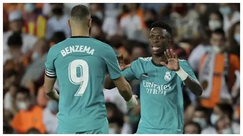 Benzema và Vinicius đang chơi rất ăn ý cùng nhau