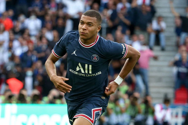 4. Kylian Mbappe (Paris Saint-Germain, 43 triệu USD).