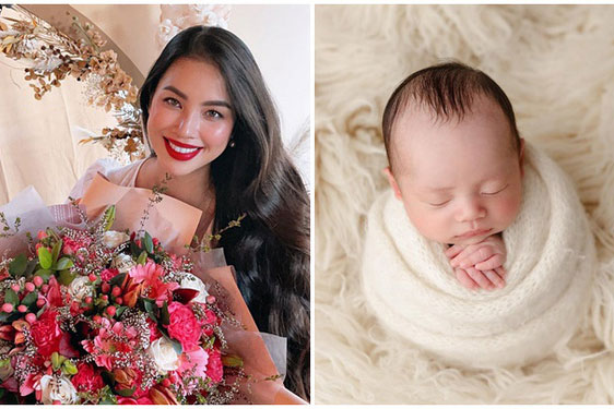 Phạm Hương lần đầu khoe chân dung con trai thứ