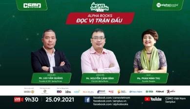 Các khách mời tham gia buổi talkshow Cà phê thực chiến số 13 vào ngày 25/9/2021.