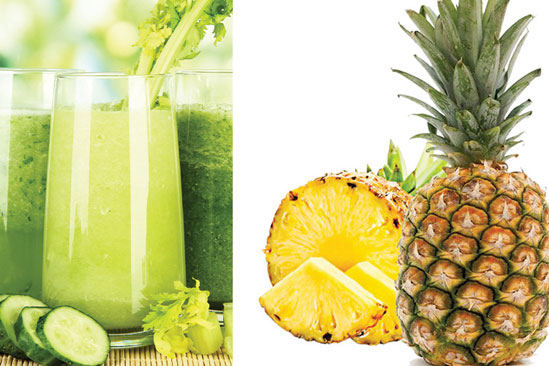 Công thức và tác dụng của nước ép dứa cần tây