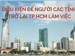 Người lao động các tỉnh cần điều kiện gì để trở lại TP Hồ Chí Minh làm việc?