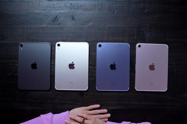 4 màu của iPad Mini 6. Ảnh cắt từ clip.